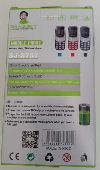 Mini Telemóvel SJ-S757