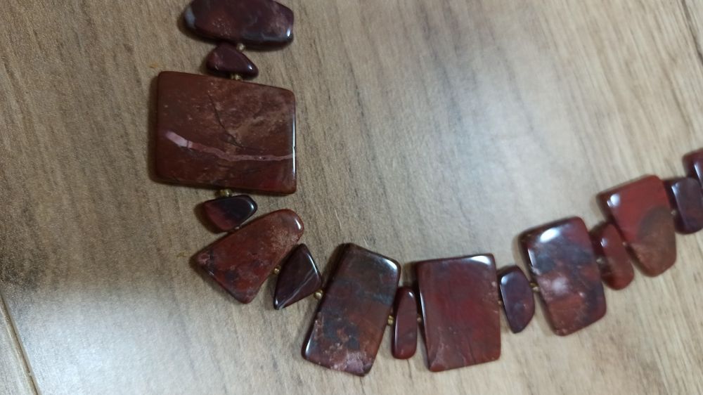 Бусы из натурального камня, Яшма. 60 см.