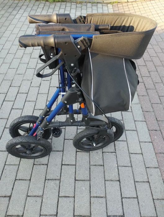 Balkonik na pompowanych kołach, rotator, chodzik inwalidzki
