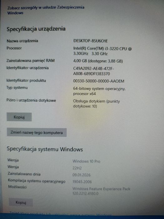 Komputer zintegrowany z monitorem OPTIPLEX 9010