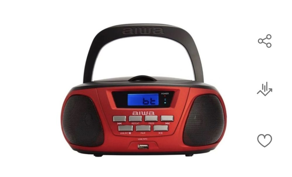 Rádio CD Bluetooth Aiwa BBTU-300RD - Vermelho | Preto
Rádio CD Bluetooth Aiwa BBTU-300RD - Vermelho | Preto - 1
Rádio CD Bluetooth Aiwa BBTU-300RD - V