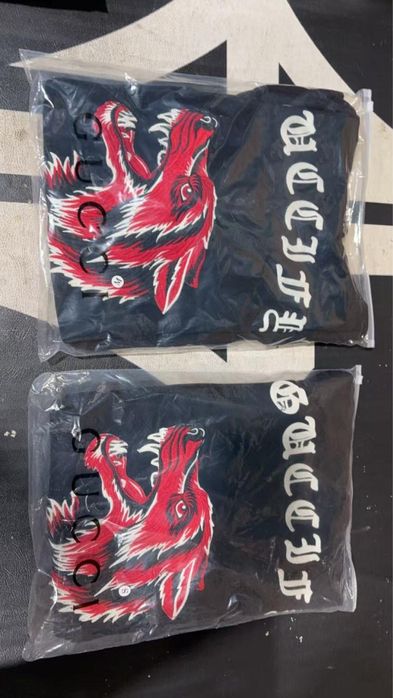 gucci red wolf кофта