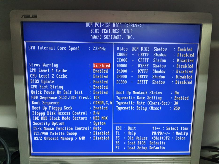 Продам ретро комп на ASUS P2L97