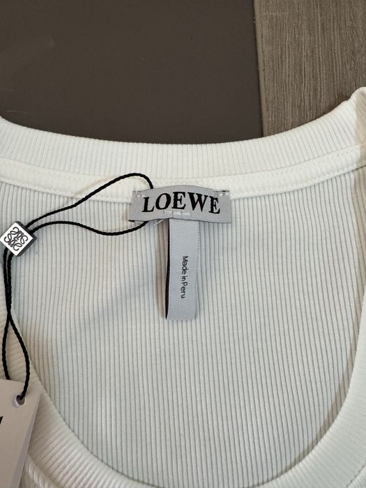 Loewe Top branco white sem mangas