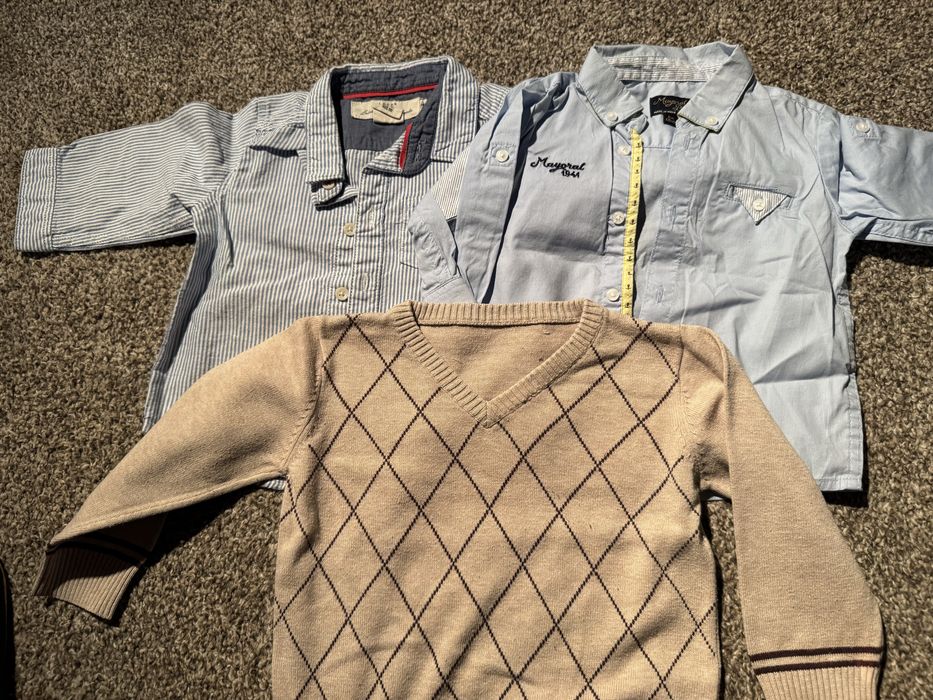 Koszule, sweter, Mayoral, H&M, Roz. 68