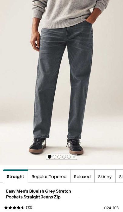 Джинсы Easy jeans United Kingdom w36 stretch grey.