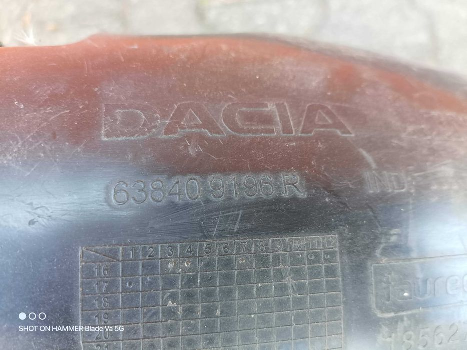 Nadkole przednie prawe Dacia Sandero 2 II 2012-> nr4632