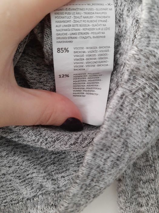 Melanżowy wiskozowy sweter z półgolfem r. S Reserved