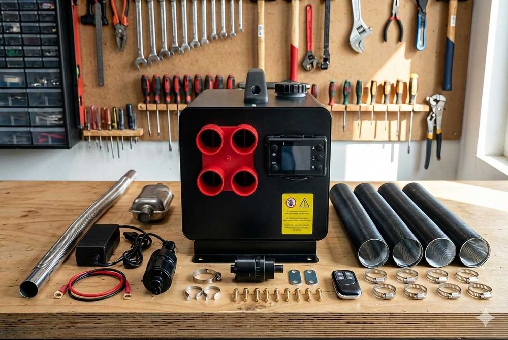 Nowa Nagrzewnica Webasto 12KW Diesel 230v Zestaw Postojowe Ogrzewanie