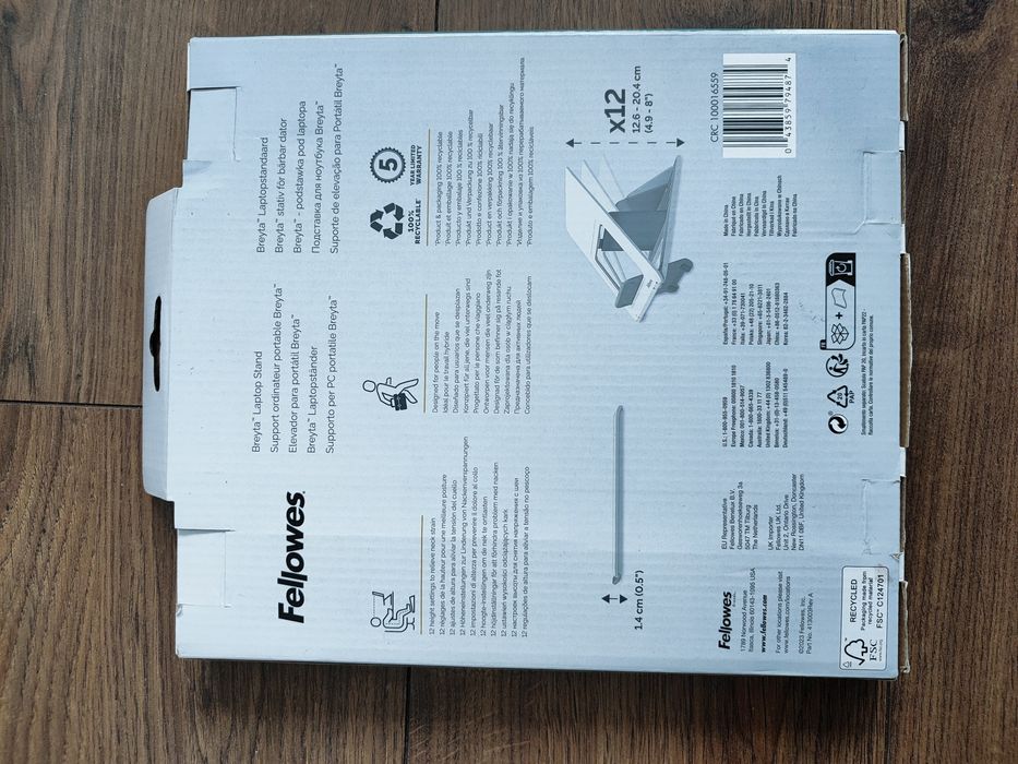 Fellowes Podstawka na laptop BREYTA biała 14"