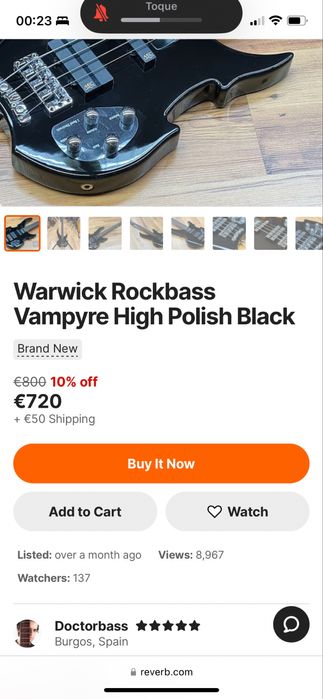 Warwick Rockbass Vampyre active