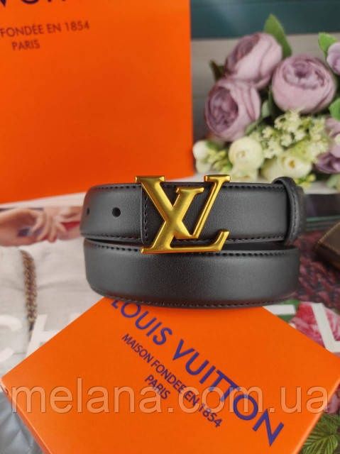 Кожаный женский ремень Louis Vuitton Луи Витон ЛВ жіночий ремінь