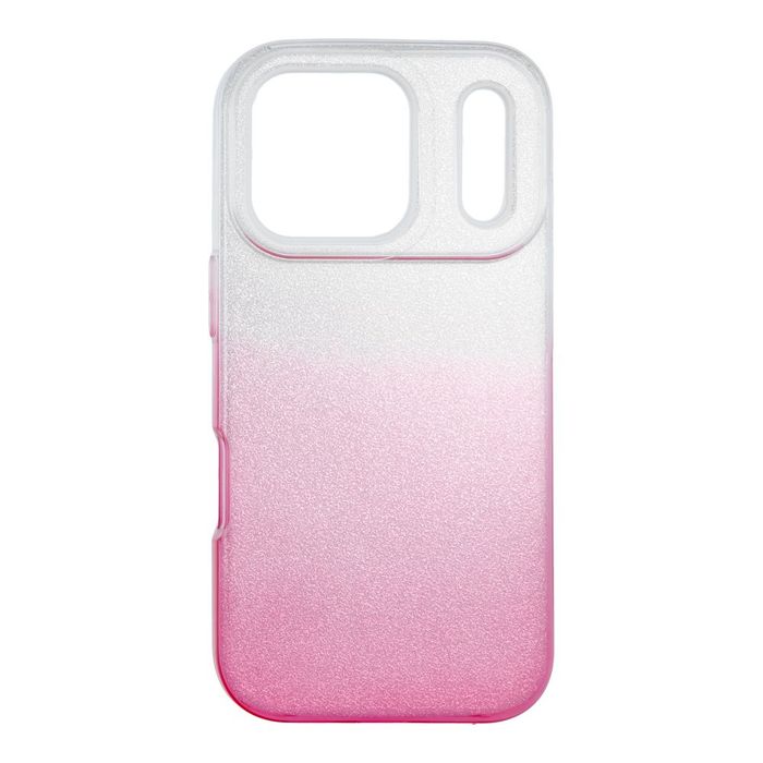 Futerał Shining Do Iphone 17 Pro Transparentny Różowy