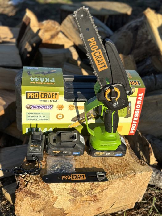 Акумуляторна безщіткова міні пила Procraft pka 44 2шини бум упак