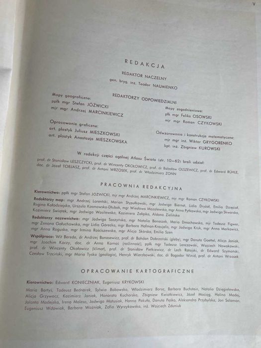 Stary Atlas Świata z PRL