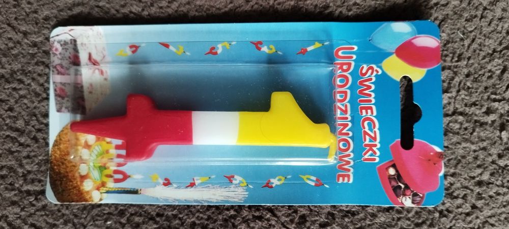 Świeczka urodzinowa. Nr. 0 i 1. Nowe