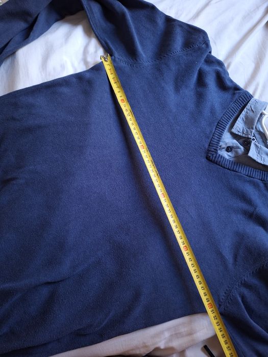 Sweter męski M, Cropp, z kołnierzykiem, granat