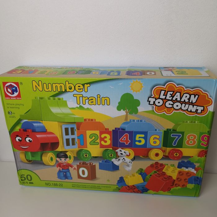 Klocki Pociąg z cyferkami