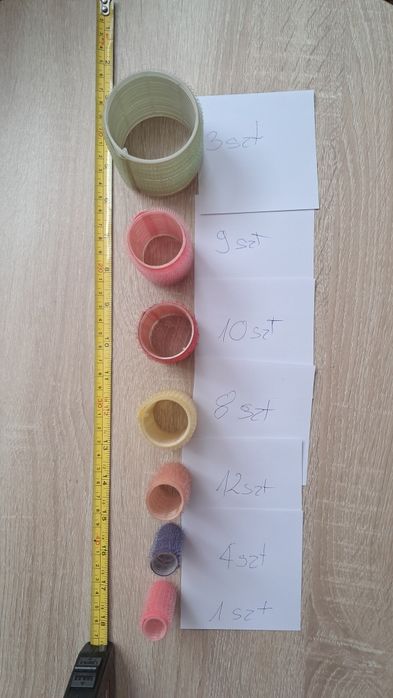 Wałki do włosów plastik 46 szt.