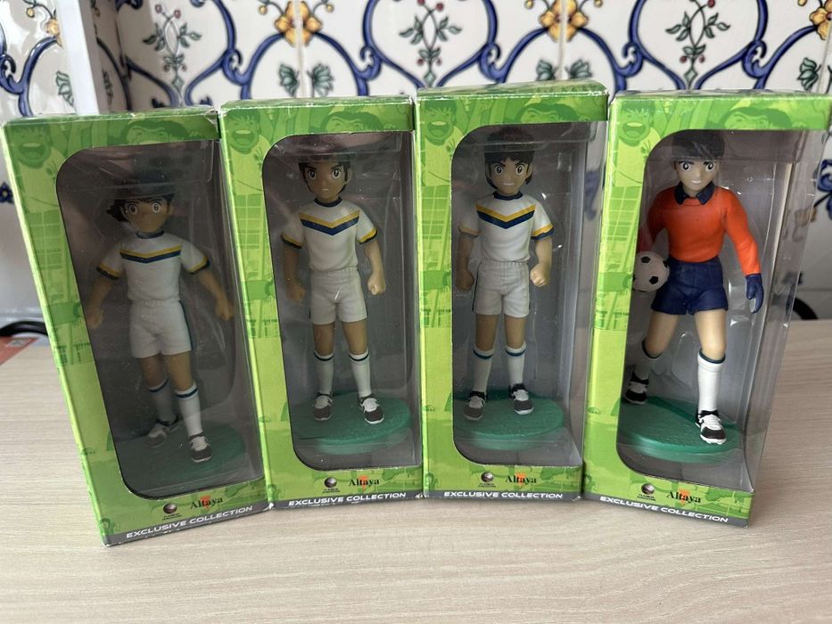 bonecos oliver benji figuras coleçao capitao tsubasa futebol altaya