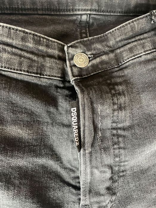 Spodnie jeansowe dsquared2 czarne