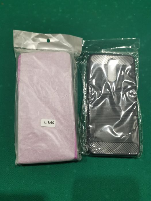 Komplet 2 sztuk etui plecki case futerał pokrowiec do LG K40