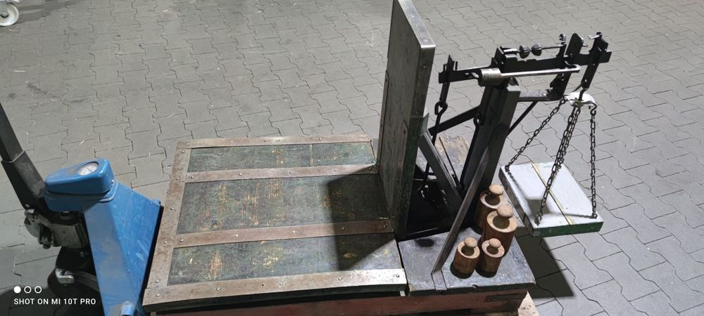 Waga zabytkowa platformowa szalkowa 500kg