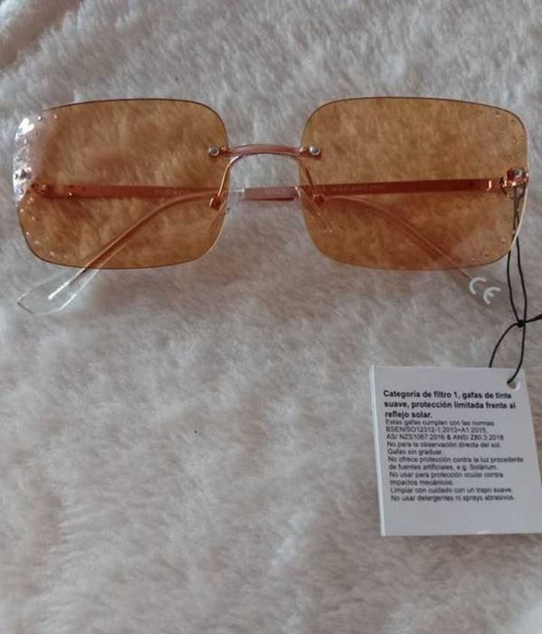 ASOS/ Bogato zdobione okulary przeciwsłoneczne z Londynu, NOWE