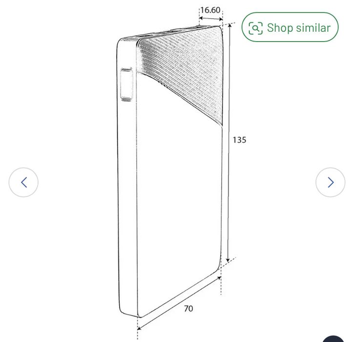 Портативний Павербанк Англія PW-250S Power Bank 10000mAh для всіх