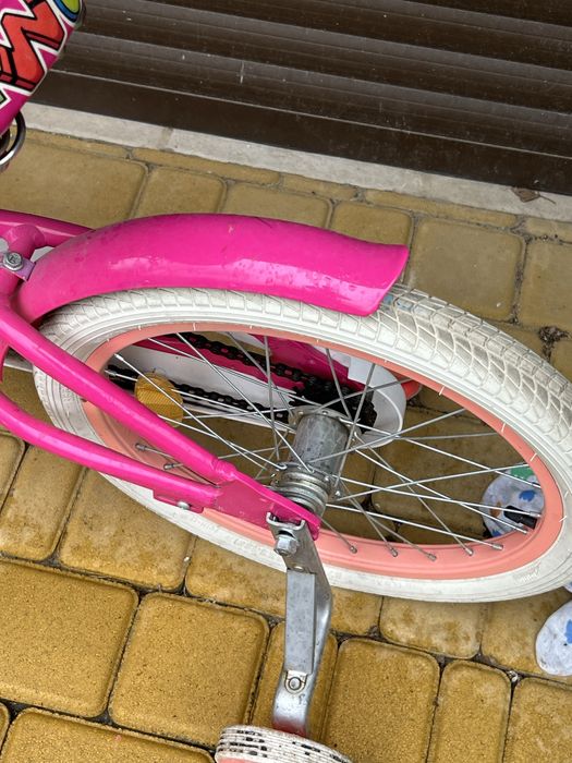 Велосипед розовый для девочки  16