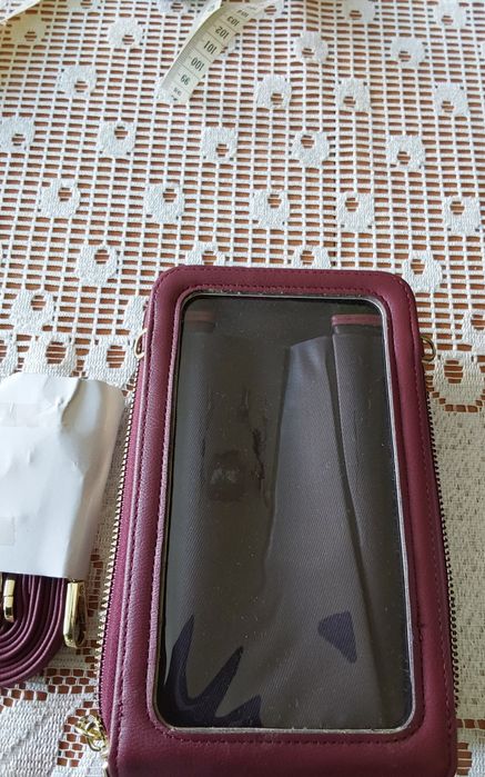 Damska torebeczka  na ramię z przegroda  na telefon,