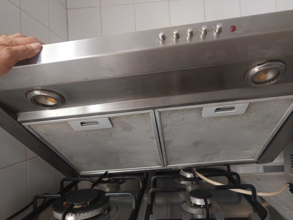 Exaustor de cozinha em inox