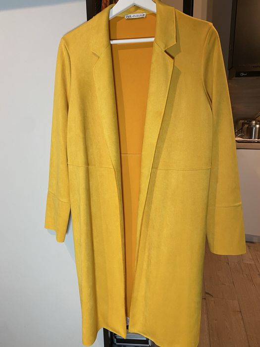 Plaszcz zamszowy Zara S