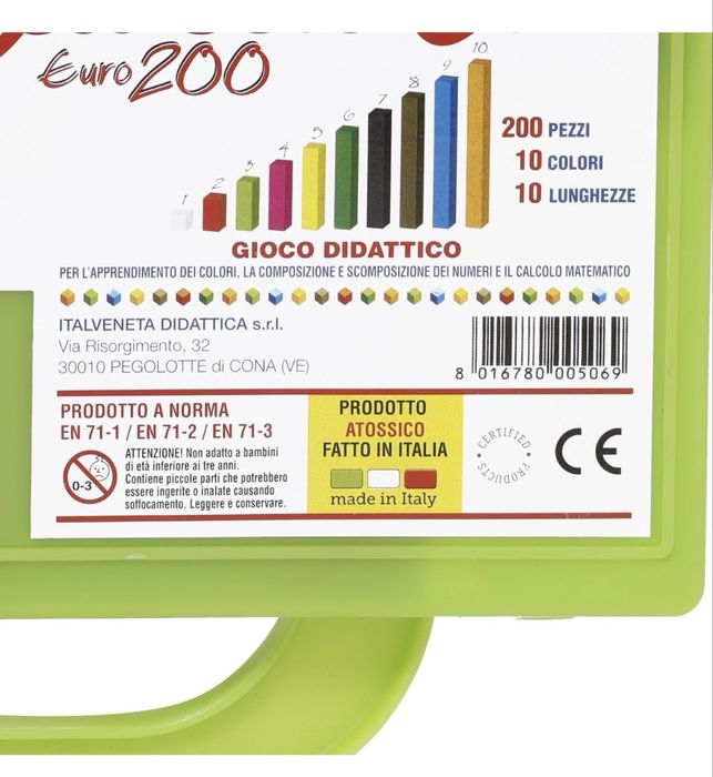Regoli colorati Euro 200