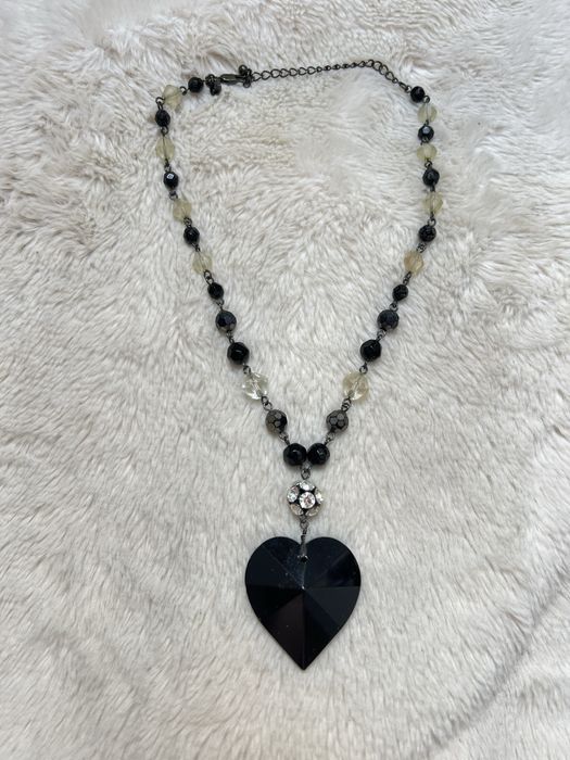 Naszyjnik czarne seduszko M&S 13