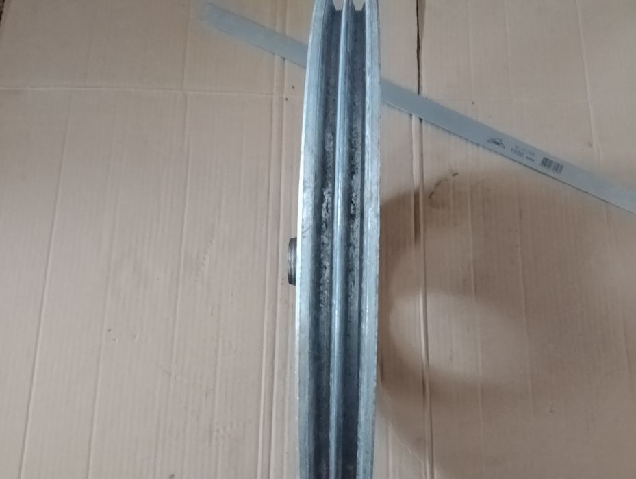 Шків алюміній двох струмковий 435мм.