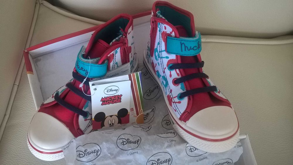 Puma Lonsdale Sneakers with Mickey Disney Design for Boys and Girls, Sizes 23, 27, 31