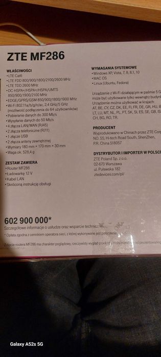 Router ZTE MF286 4G LTE