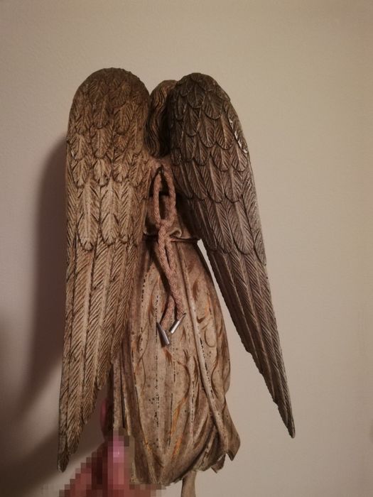 Anjo de resina parede