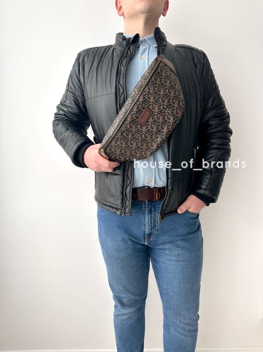 GUESS Ederlo belt bag Мужская сумка бананка чоловіча сумка оригинал