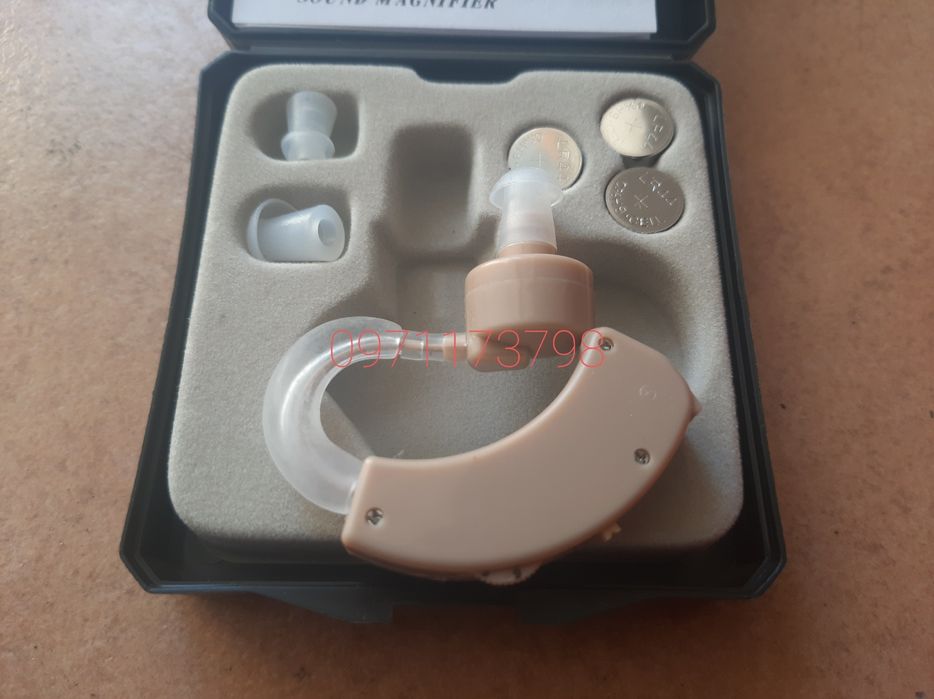 Надійний слуховой аппарат + Силіконові вкладиші 3 шт. + Батарейки