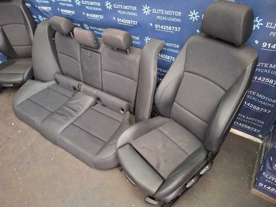 Jogo de bancos usados BMW SERIE 3 E90 PACK M pele e tecido