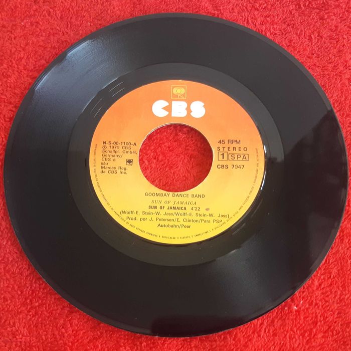 Disco Vinil Single Goombay Dance Band - Sun of Jamaica / Island of Dreams