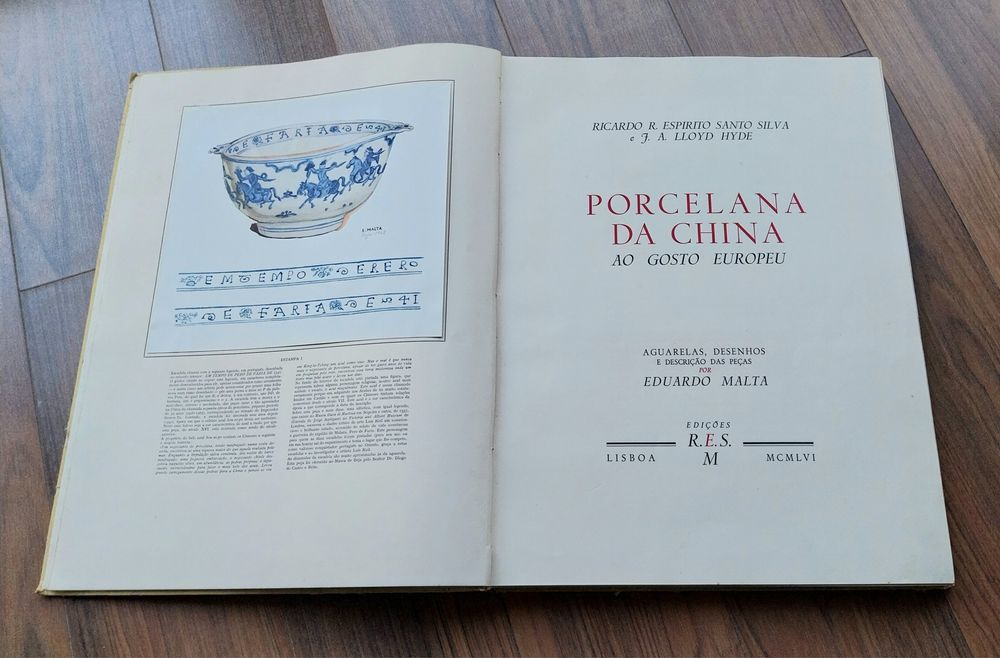 Livro porcelana da China 1956 edição numerada