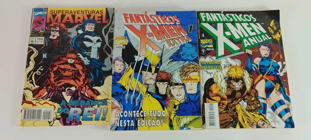 Lote 19 Revistas BD Marvel Comics X-Men e Wolverine em Português