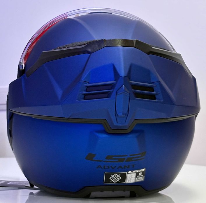 Capacete NOVO Modular 180° LS2 Advant Blue Matt (27% DESCONTO) Tam S