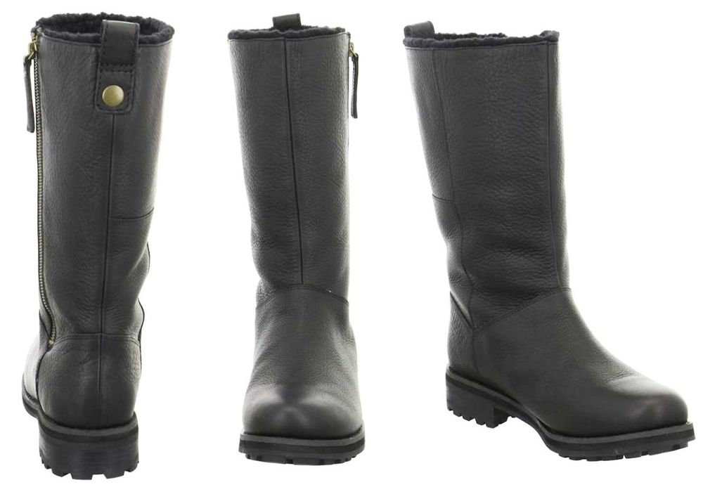 сапоги зимние Clarks Cabin Spa натуральная кожа, шерсть, 36-37 р