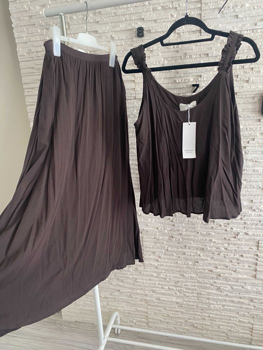 Lemonada nowy set spódnica maxi + top czekolada