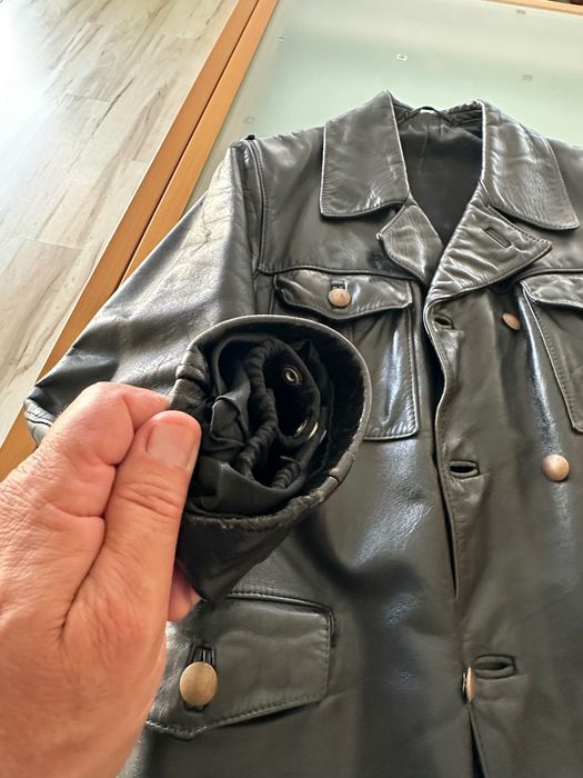 Casaco de moto em Pele de Cavalo ( HorseHide ) - Polícia Alemã anos 80