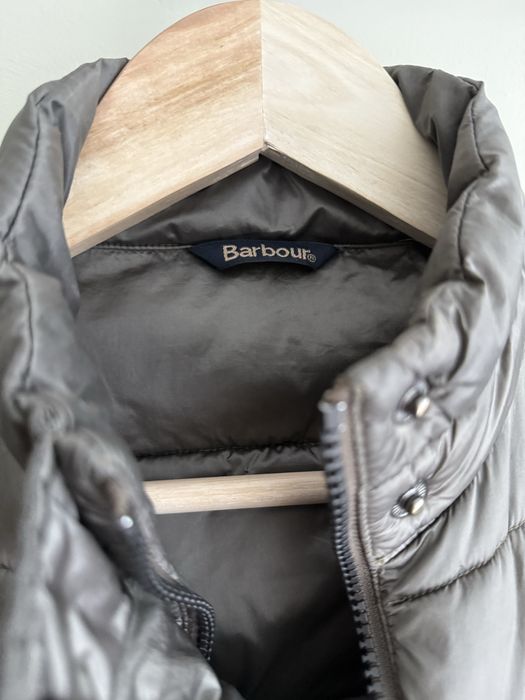 Barbour winter tartan жіночий мікропуховик XS розміру